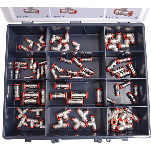 Jeu de raccords rapides automatiques 85 pièces