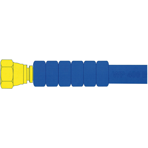 Dibujo técnico de Manguera para hidrolimpiadora con manguitos empalmados hembra de 3/8" GAS 100