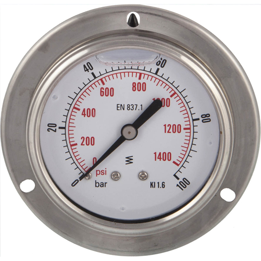 MANOMETER.D.63 FLANG.0/100 1/4 MANOMETER.D.63 FLANG.0/100 1/4