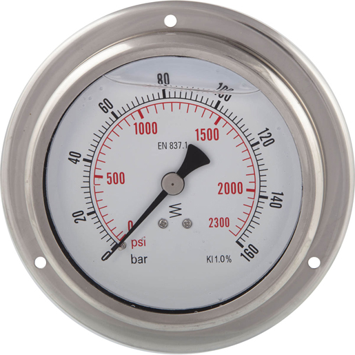 MANOMETER.D.100 FLANG. 0/160 1/2 MANOMETER.D.100 FLANG. 0/160 1/2