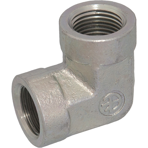 Adaptateur 90° femelle fixe gaz