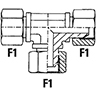 Technische Zeichnung von T-Gewinde-Adapter Innen/Innen/Innen GAS gebörd. 60° 100