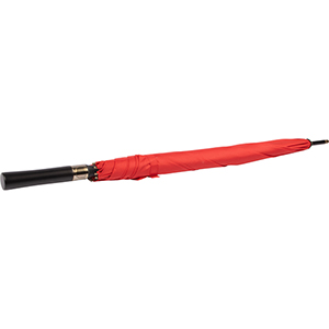 Roter DATACOL Regenschirm