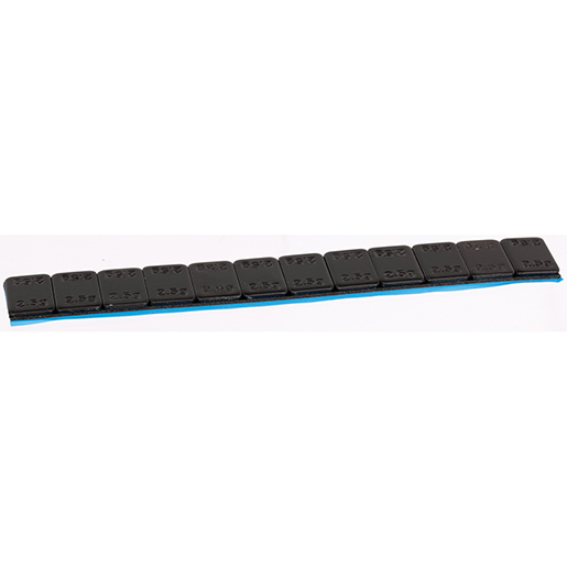 Contrappeso adesivo in ferro verniciato nero per moto 12x2,5 g Contrappeso adesivo in ferro verniciato nero per moto 12x2,5 g
