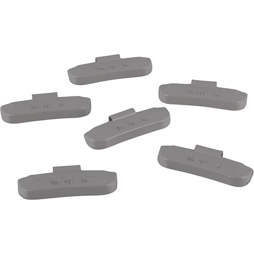 Contrapeso zinc plastificado gris para llantas de hierro