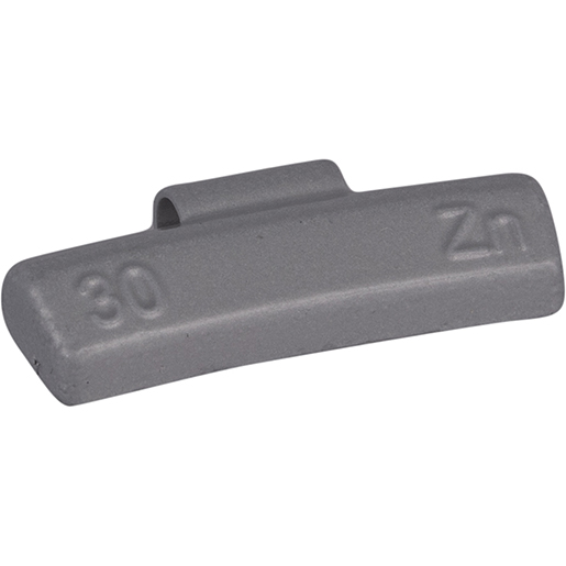 Contrapeso de zinc pintado en gris para llantas de aleación 30 g Contrapeso de zinc pintado en gris para llantas de aleación 30 g