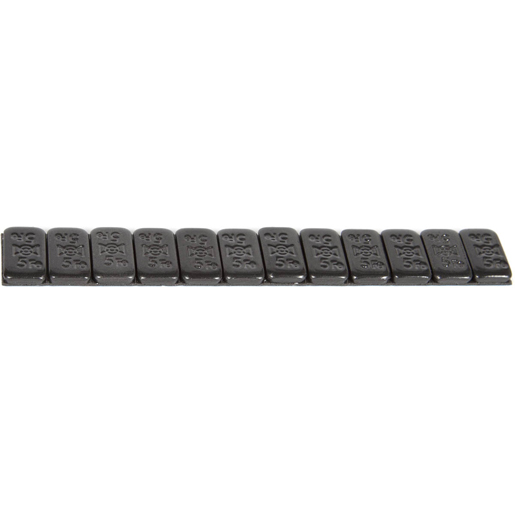 Barra de contrapesos adhesivos de color negro 5 g altura 3,8 mm Barra de contrapesos adhesivos de color negro 5 g altura 3,8 mm