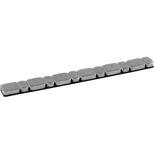 Selbstklebendes Eisen-Gewicht in Silber für Motorräder 45 g 15 Stück