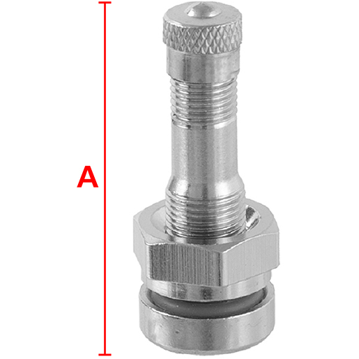 Válvula TR542 para neumáticos sin cámara de camiones con llantas de aleación Dibujo técnico de Válvula TR542 para neumáticos sin cámara de camiones con llantas de aleación 105