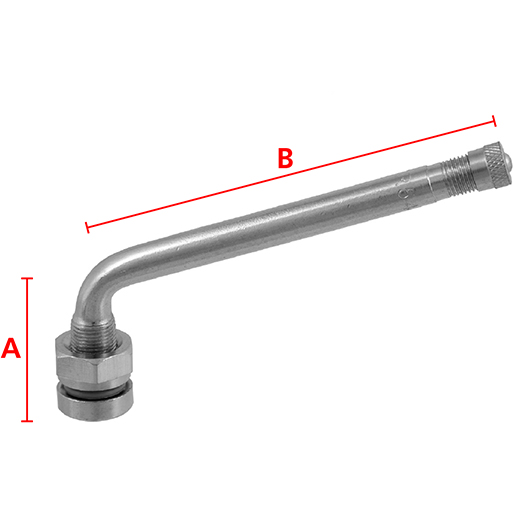 Valvola TR546E per tubeless autocarri con cerchi in lega Disegno tecnico di Valvola TR546E per tubeless autocarri con cerchi in lega 100