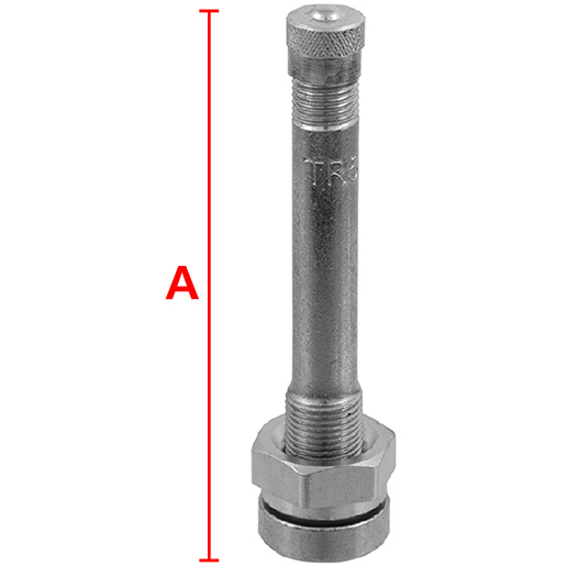 Valvola TR543 per tubeless autocarri con cerchi in lega Disegno tecnico di Valvola TR543 per tubeless autocarri con cerchi in lega 100