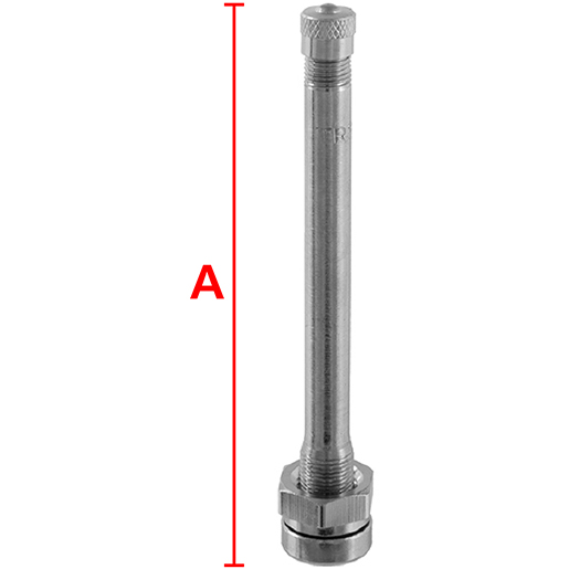 Valvola TR545 per tubeless autocarri con cerchi in lega Disegno tecnico di Valvola TR545 per tubeless autocarri con cerchi in lega 100