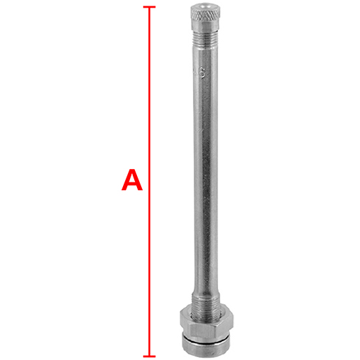 Valvola TR546 per tubeless autocarri con cerchi in lega Disegno tecnico di Valvola TR546 per tubeless autocarri con cerchi in lega 100