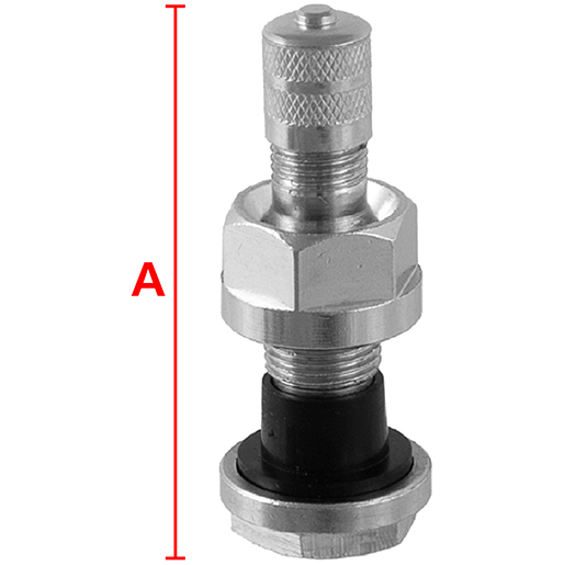 Valvola 40MS per tubeless autocarri con cerchi in lega Disegno tecnico di Valvola 40MS per tubeless autocarri con cerchi in lega 100