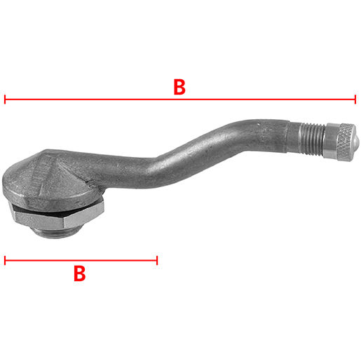 Valvola V3-14-1 per pneumatici tubeless autocarri Disegno tecnico di Valvola V3-14-1 per pneumatici tubeless autocarri 100