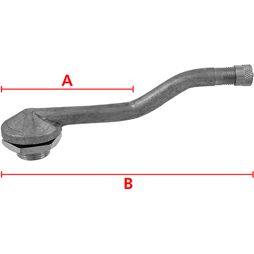 Valvola V3-14-2 per pneumatici tubeless autocarri Disegno tecnico di Valvola V3-14-2 per pneumatici tubeless autocarri 100