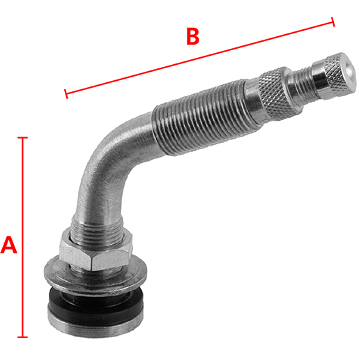 Disegno tecnico di Valvola in ottone per pneumatici tubeless autocarri 100