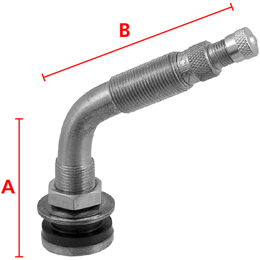Valvola in ottone TR623A per pneumatici tubeless autocarri Disegno tecnico di Valvola in ottone TR623A per pneumatici tubeless autocarri 100