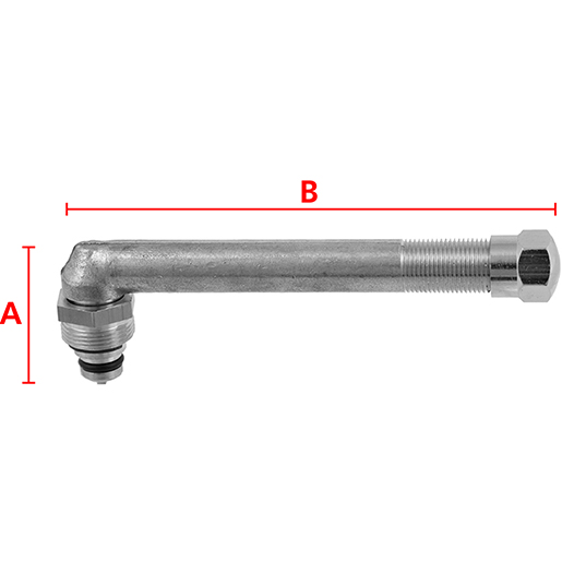 Tubeless-Ventil für zivile und industrielle Bereiche V5-07-06 MICHELIN 826 Technische Zeichnung von Tubeless-Ventil für zivile und industrielle Bereiche V5-07-06 MICHELIN 826 100