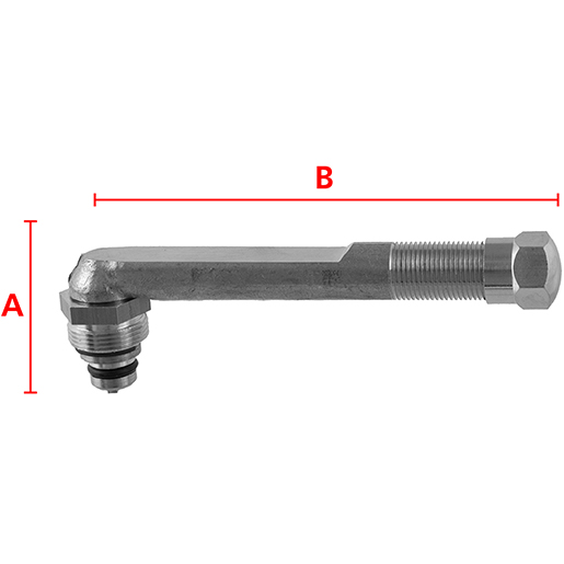 Dessin technique de Valve tubeless pour secteurs civils et industriels V5-07-05 100