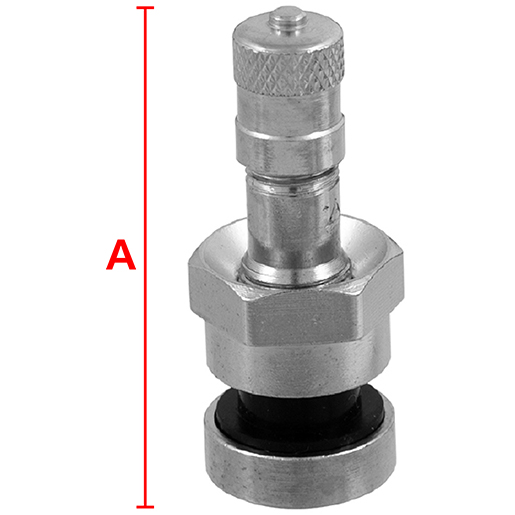 Valvola TR552 per tubeless autocarri con cerchi in lega Disegno tecnico di Valvola TR552 per tubeless autocarri con cerchi in lega 100