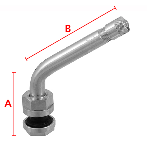 Valvola TR554D per tubeless autocarri con cerchi in lega Disegno tecnico di Valvola TR554D per tubeless autocarri con cerchi in lega 100