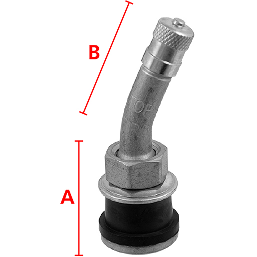 Valvola TR500A per pneumatici tubeless autocarri Disegno tecnico di Valvola TR500A per pneumatici tubeless autocarri 100