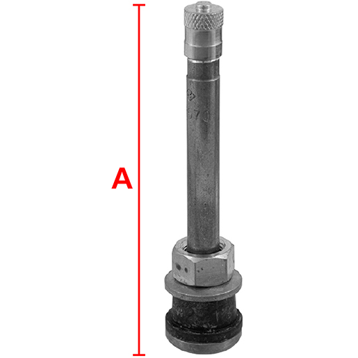 Valvola V3-21-4/TR570 per pneumatici tubeless autocarri Disegno tecnico di Valvola V3-21-4/TR570 per pneumatici tubeless autocarri 100