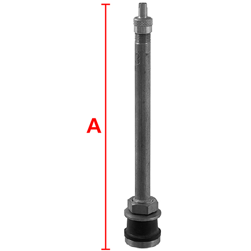 Valvola V3-21-7/TR573 per pneumatici tubeless autocarri Disegno tecnico di Valvola V3-21-7/TR573 per pneumatici tubeless autocarri 100