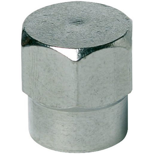 Tappo filettato cromato con chiave e guarnizione di tenuta Tappo filettato cromato con chiave e guarnizione di tenuta