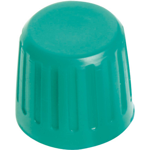 Tappo filettato in plastica verde Tappo filettato in plastica verde