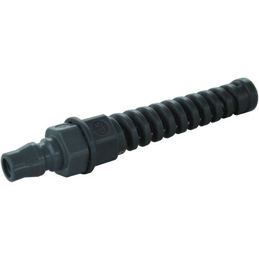 Raccord en plastique avec spirale