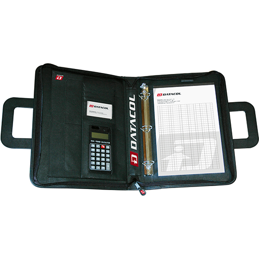 Porte-documents avec calculatrice