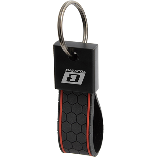 Metallschlüsselanhänger DATACOL schwarz matt