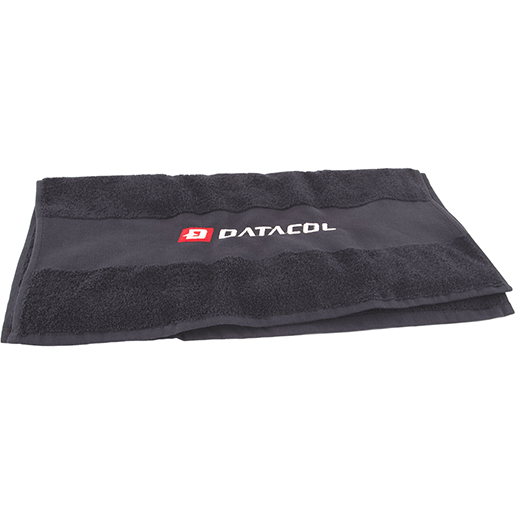 Schwarzes DATACOL-Fitnesshandtuch