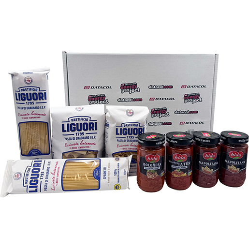 Surtido de pastas y salsas