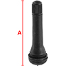 Dessin technique de Valve en caoutchouc SNAP-IN TR418 pour jantes tubeless 100