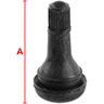 Dessin technique de Valve en caoutchouc SNAP-IN TR415 pour jantes tubeless 100