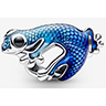CHARM GECO AZUL METALICO