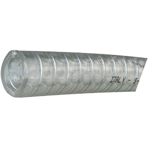 Tubo de PVC transparente con espiral de acero