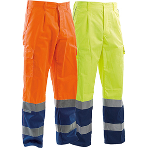 Pantalone bicolore alta visibilità estivo