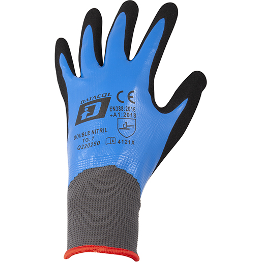 Détail de GANT DOUBLE NITRIL TL 8 300