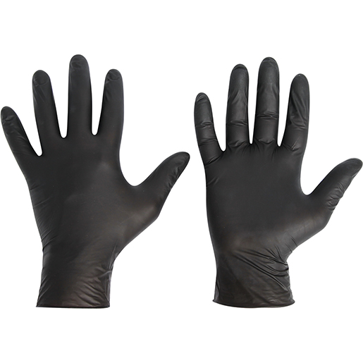 GUANTE HEAVY-NITRIL NEGRO T-S 100U