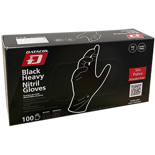 Envasado de GUANTE HEAVY-NITRIL NEGRO T-S 100U 400