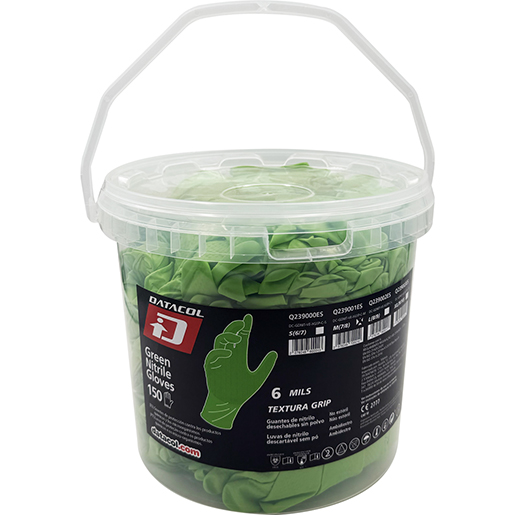 Detalle de Cubo de guantes verdes Green Nitril 150 uds 305