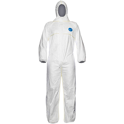 Detail von Einweganzug aus weißem Tyvek EASYSAFE Größe L 300