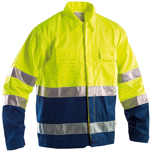 WINTER WARNSCHUTZJACKE GELB/BLAU GR XL