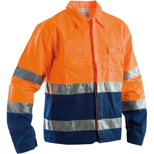 WINTER WARNSCHUTZJACKE ORANGE/BLAU GR M