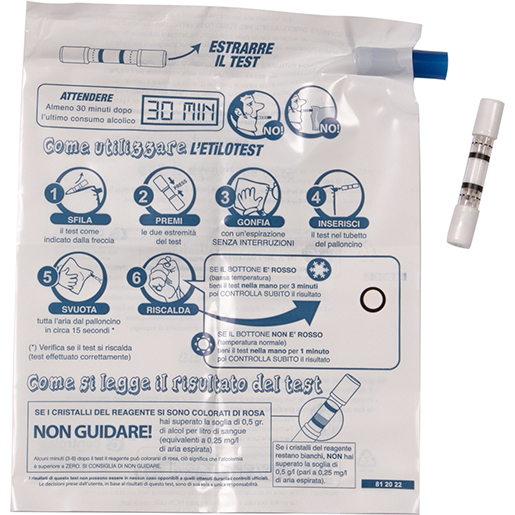 Einweg-Handalkoholtester für Alkoholtests 5 Stück