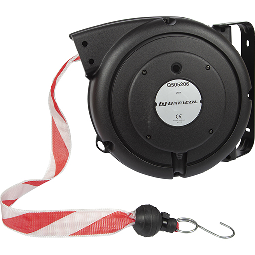 ENROULEUR DE SANGLE ROUGE/BLANC 20 M